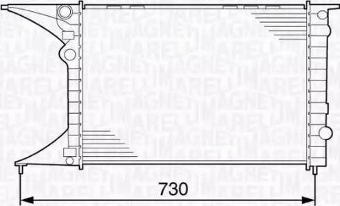 Magneti Marelli 350213130700 - Радиатор, охлаждане на двигателя vvparts.bg