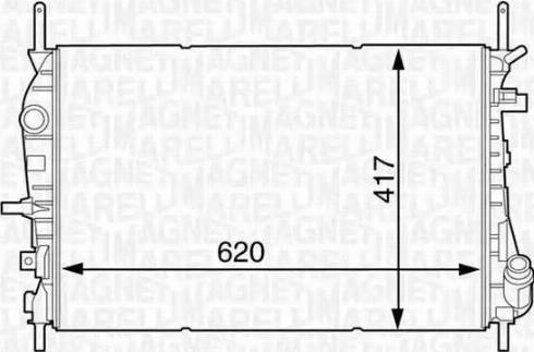 Magneti Marelli 350213122300 - Радиатор, охлаждане на двигателя vvparts.bg