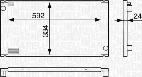 Magneti Marelli 350213127800 - Радиатор, охлаждане на двигателя vvparts.bg