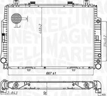 Magneti Marelli 350213174700 - Радиатор, охлаждане на двигателя vvparts.bg