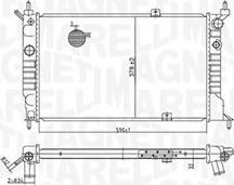 Magneti Marelli 350213175500 - Радиатор, охлаждане на двигателя vvparts.bg