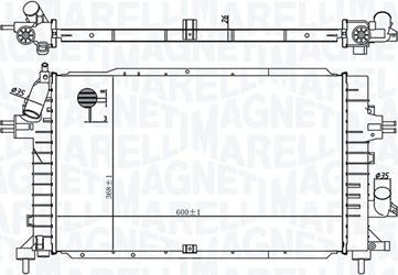 Magneti Marelli 350213176100 - Радиатор, охлаждане на двигателя vvparts.bg