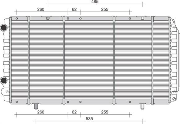 Magneti Marelli 350213894000 - Радиатор, охлаждане на двигателя vvparts.bg