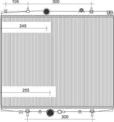 Magneti Marelli 350213893000 - Радиатор, охлаждане на двигателя vvparts.bg