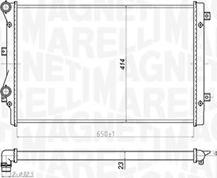 Magneti Marelli 350213852000 - Радиатор, охлаждане на двигателя vvparts.bg