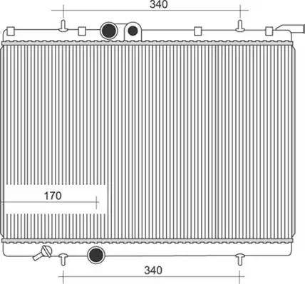 Magneti Marelli 350213883000 - Радиатор, охлаждане на двигателя vvparts.bg