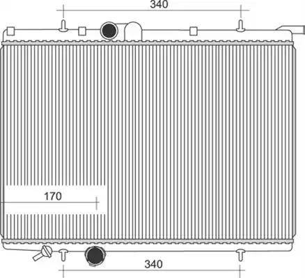 Magneti Marelli 350213882000 - Радиатор, охлаждане на двигателя vvparts.bg