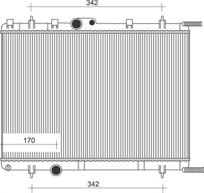 Magneti Marelli 350213887000 - Радиатор, охлаждане на двигателя vvparts.bg