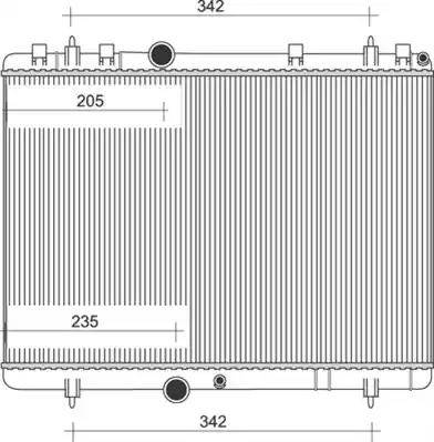 Magneti Marelli 350213879000 - Радиатор, охлаждане на двигателя vvparts.bg