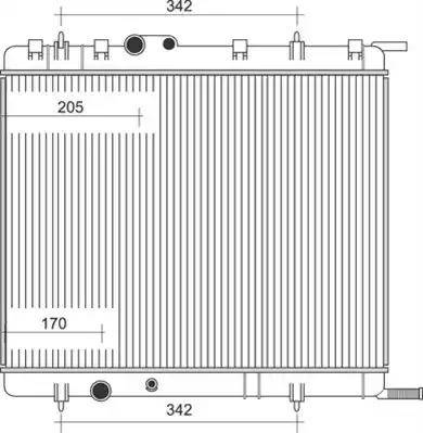 Magneti Marelli 350213878000 - Радиатор, охлаждане на двигателя vvparts.bg