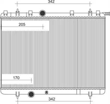 Magneti Marelli 350213873000 - Радиатор, охлаждане на двигателя vvparts.bg