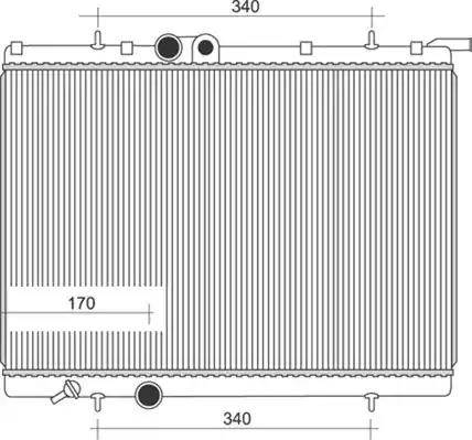 Magneti Marelli 350213872000 - Радиатор, охлаждане на двигателя vvparts.bg