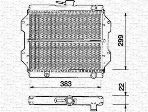 Magneti Marelli 350213367000 - Радиатор, охлаждане на двигателя vvparts.bg