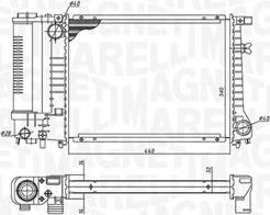 Magneti Marelli 350213240000 - Радиатор, охлаждане на двигателя vvparts.bg