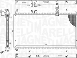 Magneti Marelli 350213200900 - Радиатор, охлаждане на двигателя vvparts.bg