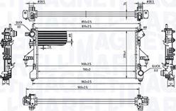 Magneti Marelli 350213214900 - Радиатор, охлаждане на двигателя vvparts.bg