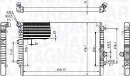 Magneti Marelli 350213214000 - Радиатор, охлаждане на двигателя vvparts.bg