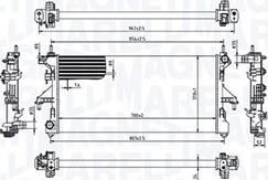 Magneti Marelli 350213215000 - Радиатор, охлаждане на двигателя vvparts.bg