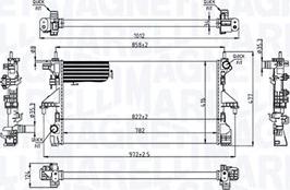 Magneti Marelli 350213215200 - Радиатор, охлаждане на двигателя vvparts.bg