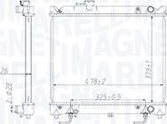 Magneti Marelli 350213213800 - Радиатор, охлаждане на двигателя vvparts.bg