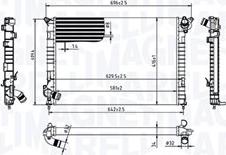 Magneti Marelli 350213212700 - Радиатор, охлаждане на двигателя vvparts.bg