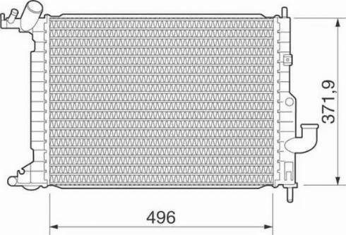 Magneti Marelli 350213282000 - Радиатор, охлаждане на двигателя vvparts.bg