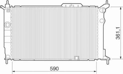 Magneti Marelli 350213277000 - Радиатор, охлаждане на двигателя vvparts.bg