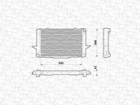 Magneti Marelli 350213790000 - Радиатор, охлаждане на двигателя vvparts.bg