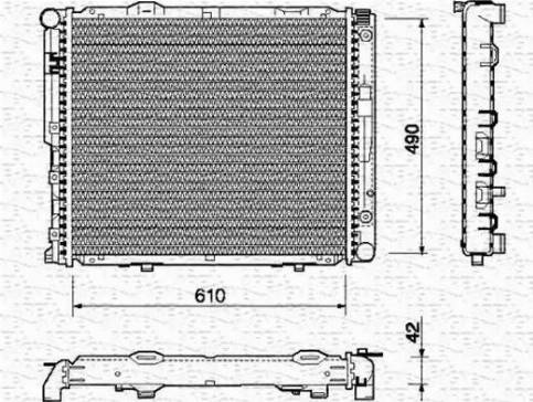 Magneti Marelli 350213744000 - Радиатор, охлаждане на двигателя vvparts.bg