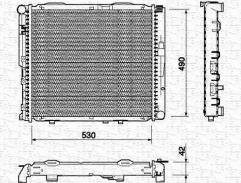 Magneti Marelli 350213745000 - Радиатор, охлаждане на двигателя vvparts.bg