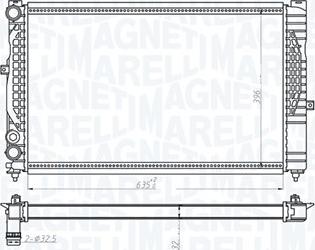 Magneti Marelli 350213712000 - Радиатор, охлаждане на двигателя vvparts.bg