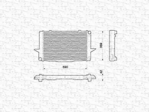 Magneti Marelli 350213789000 - Радиатор, охлаждане на двигателя vvparts.bg