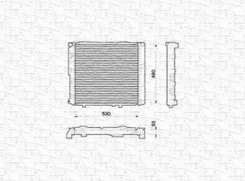 Magneti Marelli 350213774000 - Радиатор, охлаждане на двигателя vvparts.bg