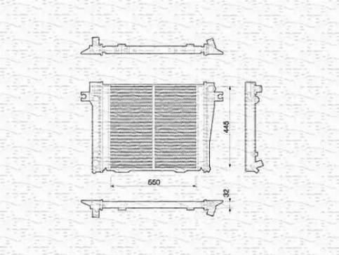 Magneti Marelli 350213771000 - Радиатор, охлаждане на двигателя vvparts.bg