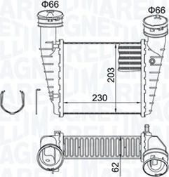 Magneti Marelli 351319205210 - Интеркулер (охладител за въздуха на турбината) vvparts.bg