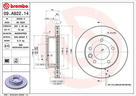 Magneti Marelli 360406099500 - Спирачен диск vvparts.bg