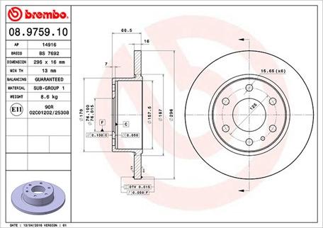 Magneti Marelli 360406093400 - Спирачен диск vvparts.bg