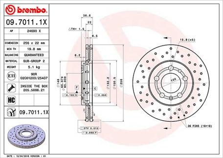 Magneti Marelli 360406049402 - Спирачен диск vvparts.bg