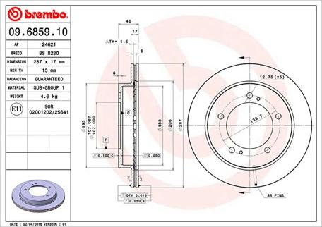 Magneti Marelli 360406046100 - Спирачен диск vvparts.bg