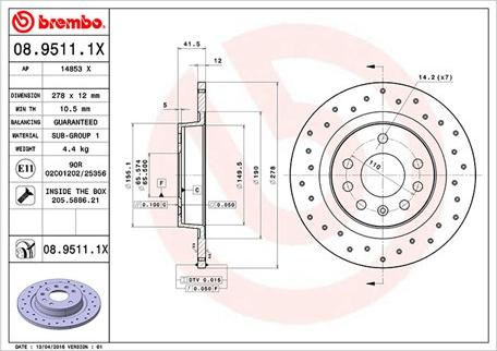 Magneti Marelli 360406040002 - Спирачен диск vvparts.bg