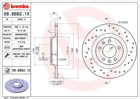 Magneti Marelli 360406041502 - Спирачен диск vvparts.bg