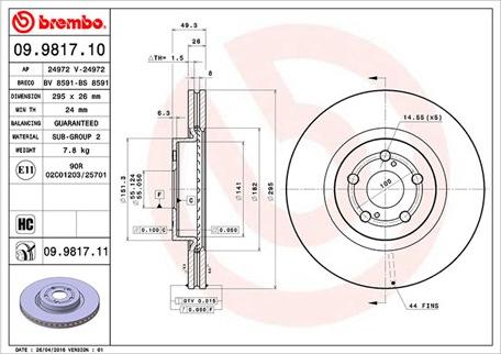 Magneti Marelli 360406058800 - Спирачен диск vvparts.bg