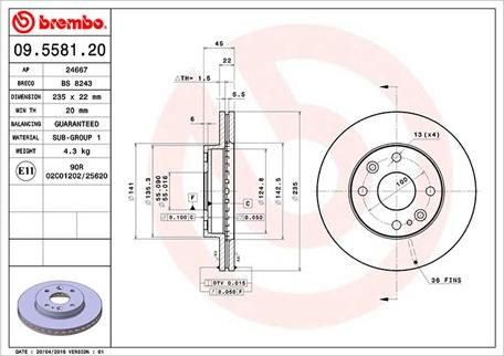 Magneti Marelli 360406052800 - Спирачен диск vvparts.bg