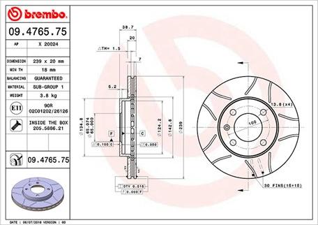 Magneti Marelli 360406000905 - Спирачен диск vvparts.bg