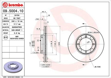 Magneti Marelli 360406000200 - Спирачен диск vvparts.bg