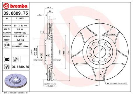 Magneti Marelli 360406001805 - Спирачен диск vvparts.bg