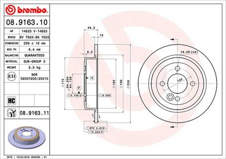 Magneti Marelli 360406002800 - Спирачен диск vvparts.bg