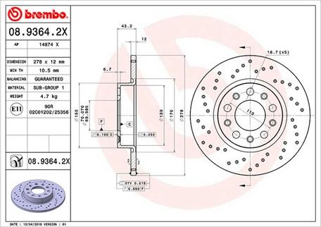 Magneti Marelli 360406011402 - Спирачен диск vvparts.bg