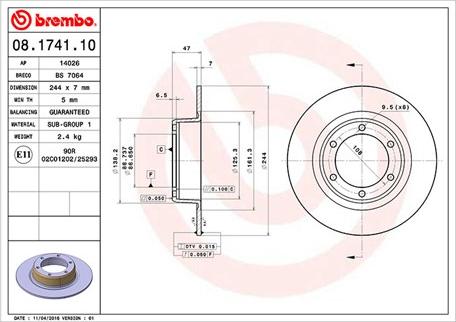 Magneti Marelli 360406017500 - Спирачен диск vvparts.bg