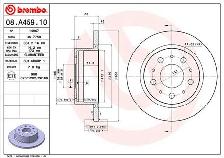 Magneti Marelli 360406089600 - Спирачен диск vvparts.bg